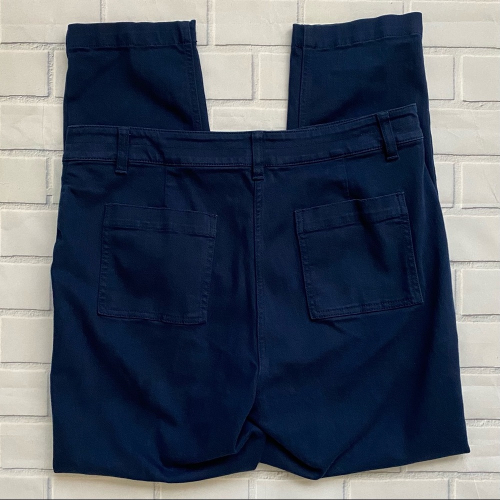 J. Jill Dark Blue Skinny Ankle Length Utility Pocket Pants - Picture 4 of 6